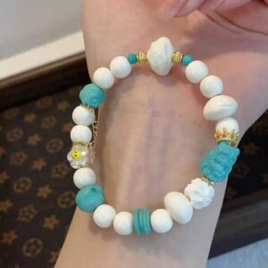 Turquoise Tuogu Duobao Single Loop Bracelet